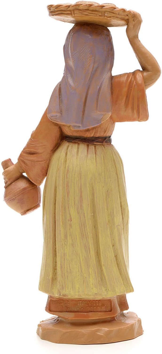 Holyart Figur Mädchen mit Tablett 12 cm Fontanini
