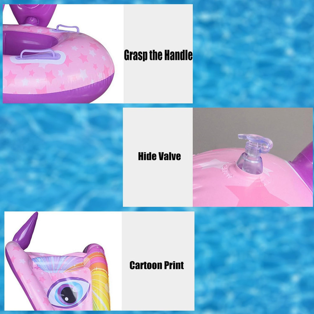 Aufblasbarer Schwimmring, Baby Pool Schwimmring, Schwimmring Baby mit Abnehmbarem Sonnendach, Baby S