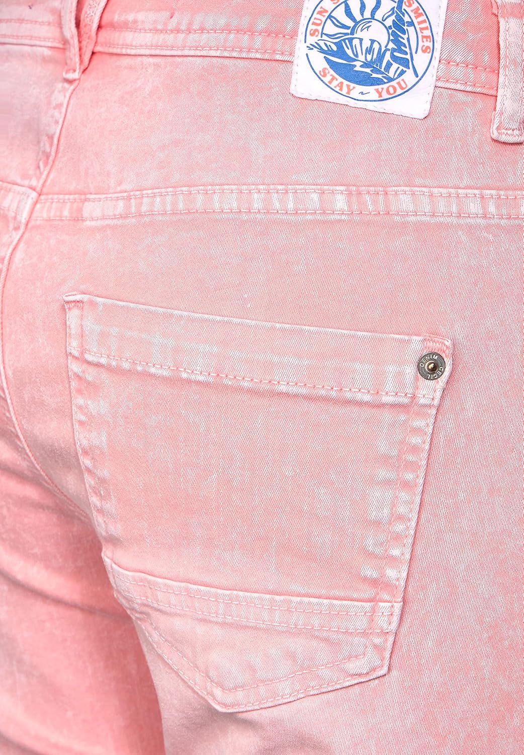 Cecil Damen Loose Fit Hose in 7/8 34W / 26L Soft Neon Pink, 34W / 26L Soft Neon Pink