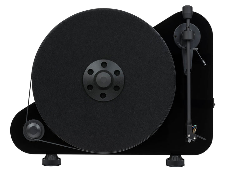 Pro-Ject VT-E R BT, Vertikaler „Plug & Play“ Plattenspieler mit Wireless Audio Streaming (Schwarz),