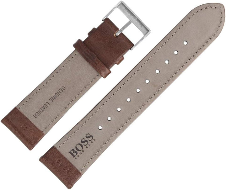 Hugo Boss Uhrenarmband 22mm Leder Braun - 659302790