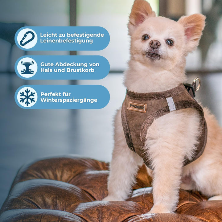 Voyager Step-In Plüsch-Hundegeschirr by Best Pet Supplies - Step-In-Westengeschirr für kleine und mi