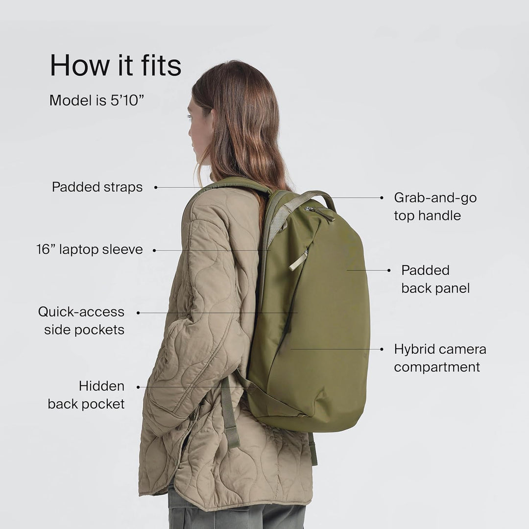 Urth Norite 24L Modularer Rucksack + 11,3L Kameraeinsatz – Wasserabweisende, diebstahlsichere, recyc