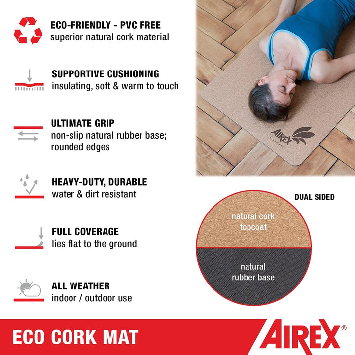 Airex Yoga-Matte Eco Grip braun, braun