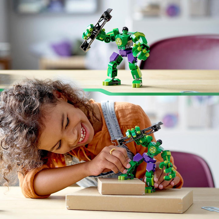 LEGO 76241 Marvel Hulk Mech, Action-Figur des Avengers Superhelden, sammelbares Spielzeug zum Bauen