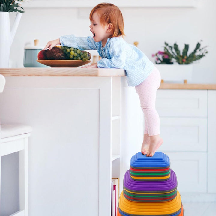 11 Stück Balanciersteine für Kinder, Sensorisches Spielzeug für drinnen und draussen, Abenteuer Bala