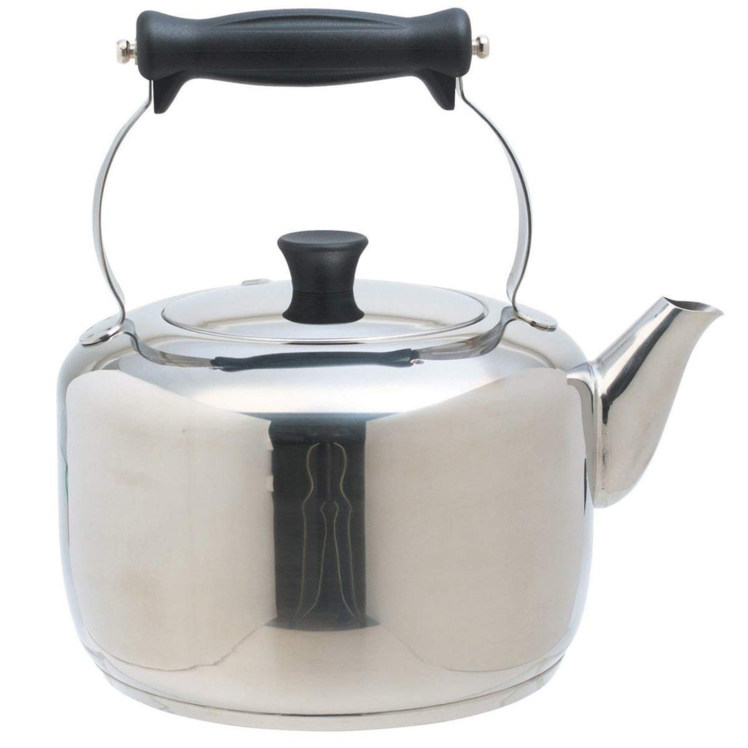 MasterClass Wasserkocher im Landhausstil, Hochleistungs-Edelstahlkessel mit Griff, Silber, 2 Liter F