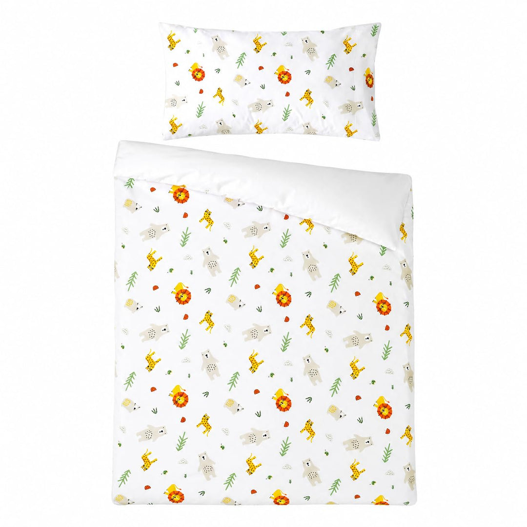 various Wendbare Babybettwäsche-Sets (60 x 120 cm), 100% Baumwolle, bestehend aus Bettbezug und Kiss