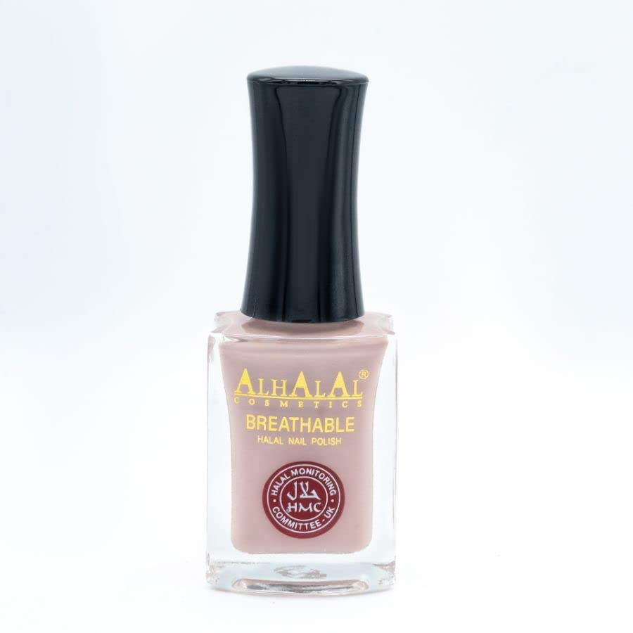 Al Halal-Gel-Nagellack – wasserdurchlässiger roter und weisser Nagellack – glänzendes Finish, vegan