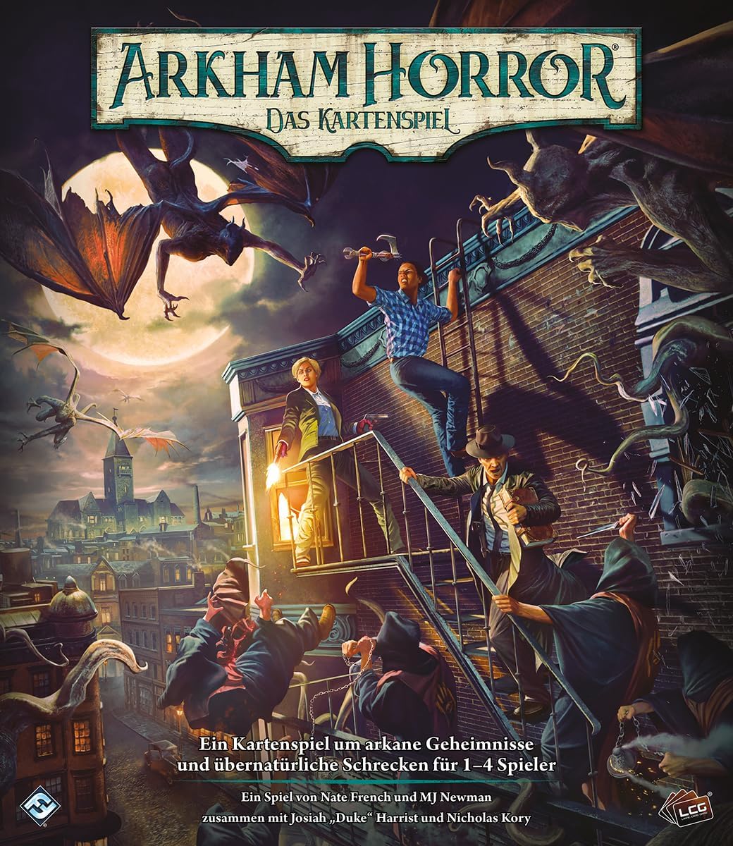 Asmodee, Arkham Horror: LCG Grundspiel, Arkham Horror Kartenspiel 2026, DE-Version, kooperatives Exp