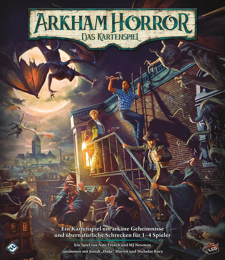 Asmodee, Arkham Horror: LCG Grundspiel, Arkham Horror Kartenspiel 2026, DE-Version, kooperatives Exp