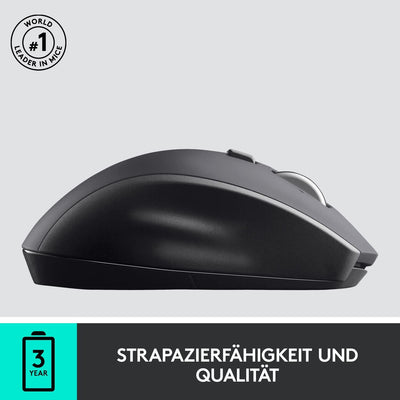 Logitech M705 Marathon Kabellose Maus, 2,4 GHz mit USB-Unifying-Empfänger, 1000 DPI, 5 programmierba