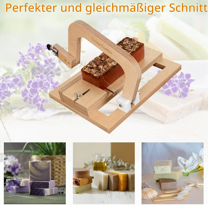 Holzseifenschneider Einstellbarer Drahtschneider Schneidwerkzeug für handgemachte Seifenherstellung