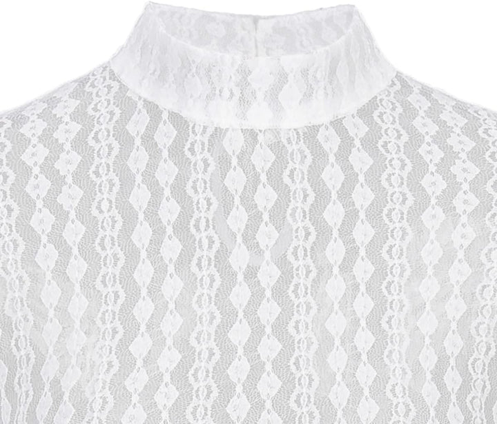Kelliar Dirndlbluse Damen Trachtenbluse Creme Dirndl Bluse für Bavarian Oktoberfest 34 Creme-72, 34