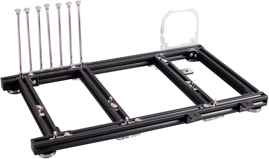 VBESTLIFE DIY Computergehäuse, Open Frame Aluminiumlegierung ATX Computer PC Gehäuse Übertaktungstes