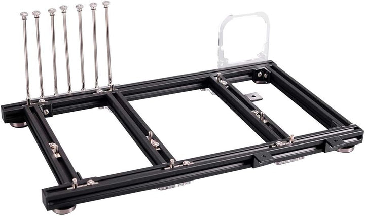 VBESTLIFE DIY Computergehäuse, Open Frame Aluminiumlegierung ATX Computer PC Gehäuse Übertaktungstes
