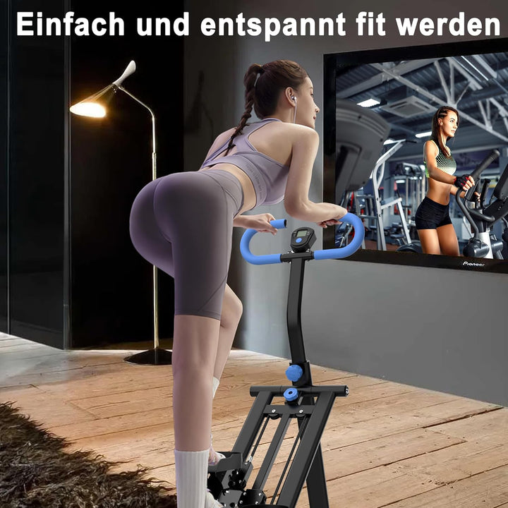 Stair Stepper Pro 2025, Treppenmeister für Zuhause mit 3 Stufen Widerstand, Foldbares Vertical Climb