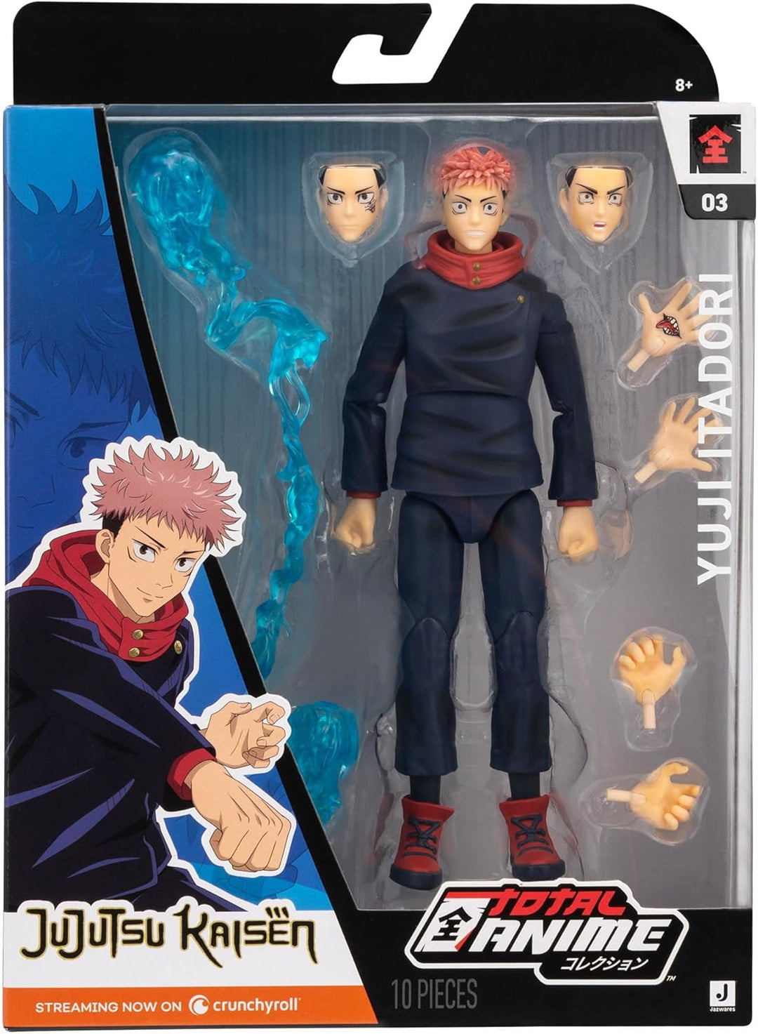 Total Anime KAZ0003 - Yuji Itadori – Jujutsu Kaisen - 16,5 cm grosse Figur mit austauschbaren Gesich