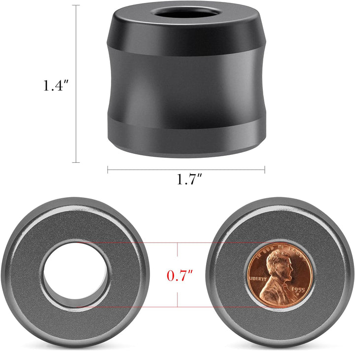 Linkidea 2 Stück Sicherheitsrasiererständer, Öffnungsdurchmesser 18,5 mm, Aluminiumlegierung, Herren