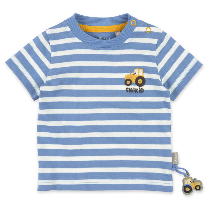 Sigikid Baby-Jungen T-Shirt 62 Blau-weiss Gestreift, 62 Blau-weiß Gestreift
