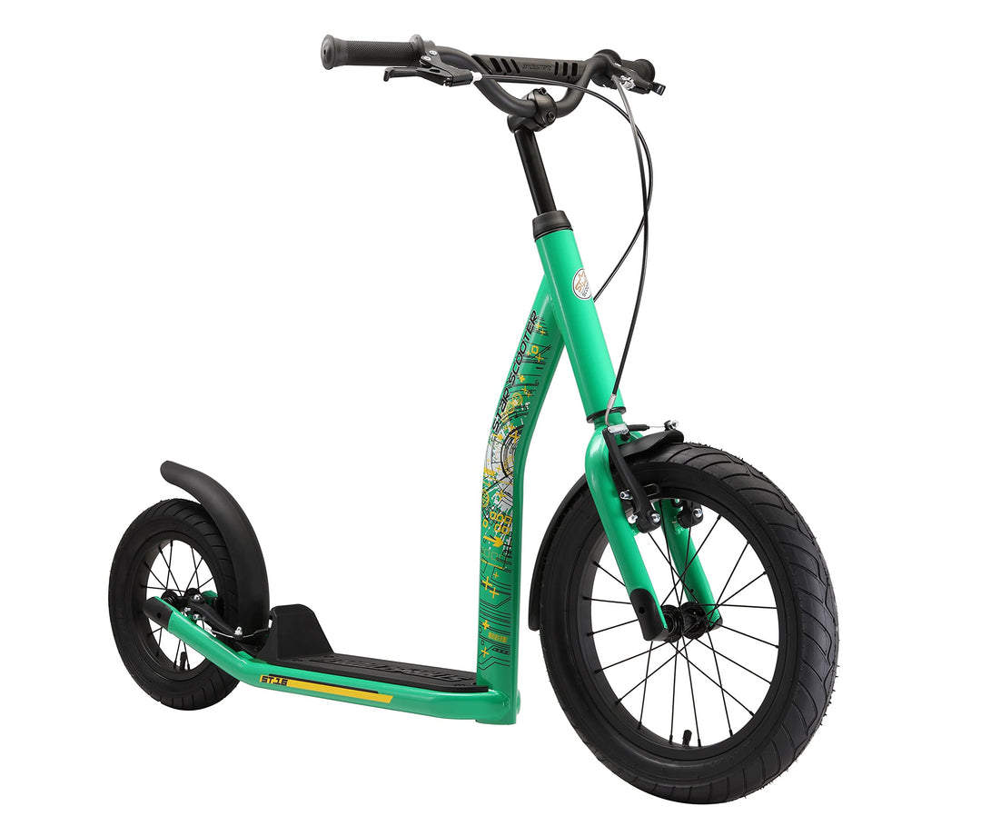 STAR SCOOTER Kinder Tret Roller ab 8 Jahre | City Kick Scooter Luftreifen Höhenverstellbar 16 Zoll N