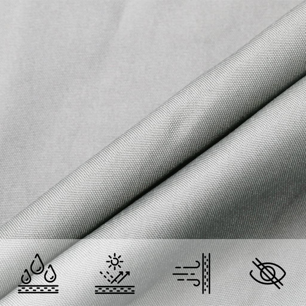 vidaXL Sonnensegel Hellgrau 3,5x2 m 100% Polyester Oxford Hellgrau 2 x 3.5 m, Hellgrau 2 x 3.5 m