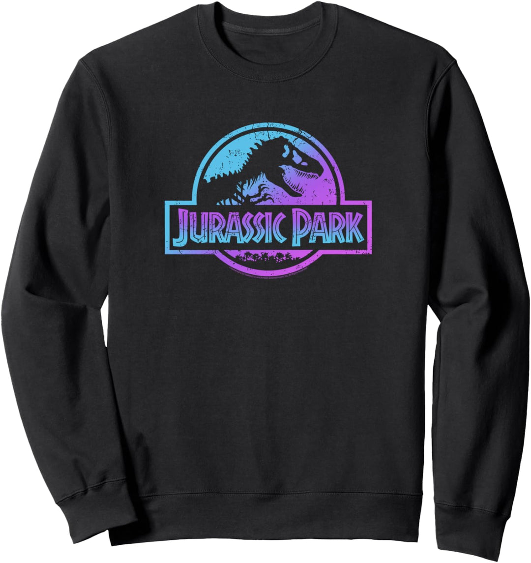 Jurassic Park Pink & Purple Gradient Logo Sweatshirt