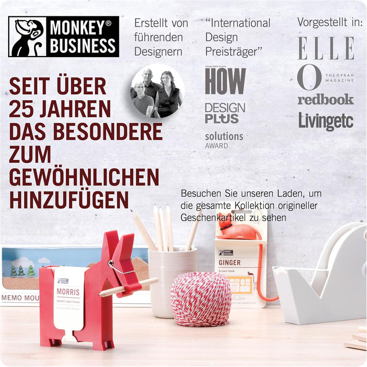 Monkey Business Rusty der Hundeschwanz-Haken für Monitor, Kopfhörerhalter & Organizer, dekorativer K