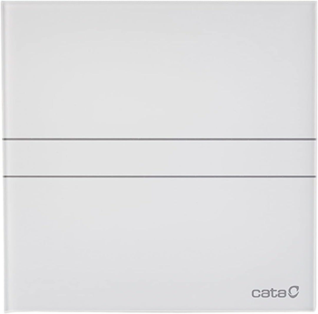 Badlüfter mit Timer 120 mm (120 mm Glas) 120 mm Glas Weiss, 120 mm Glas Weiss