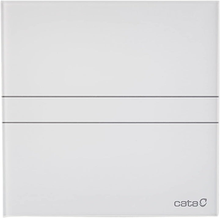 Badlüfter mit Timer 120 mm (120 mm Glas) 120 mm Glas Weiss, 120 mm Glas Weiss