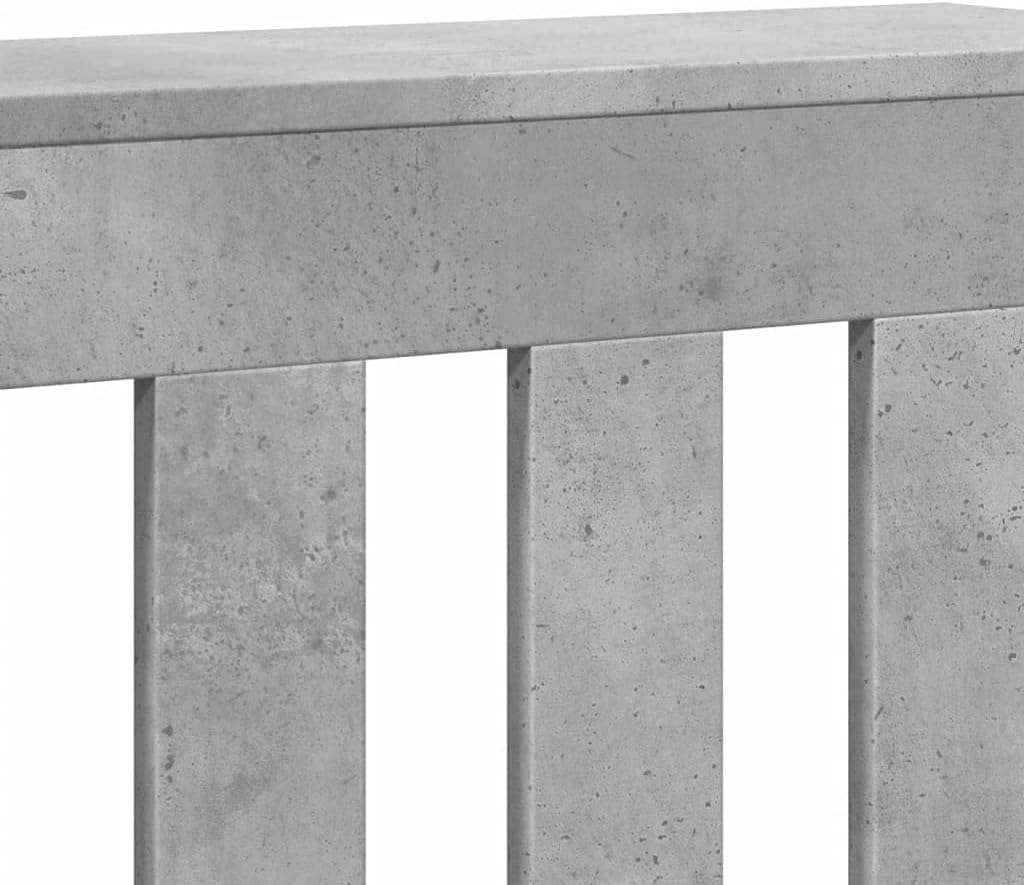 vidaXL Heizkörperverkleidung Betongrau 104x20x82 cm Holzwerkstoff 104 x 20 x 82 cm Betongrau, 104 x