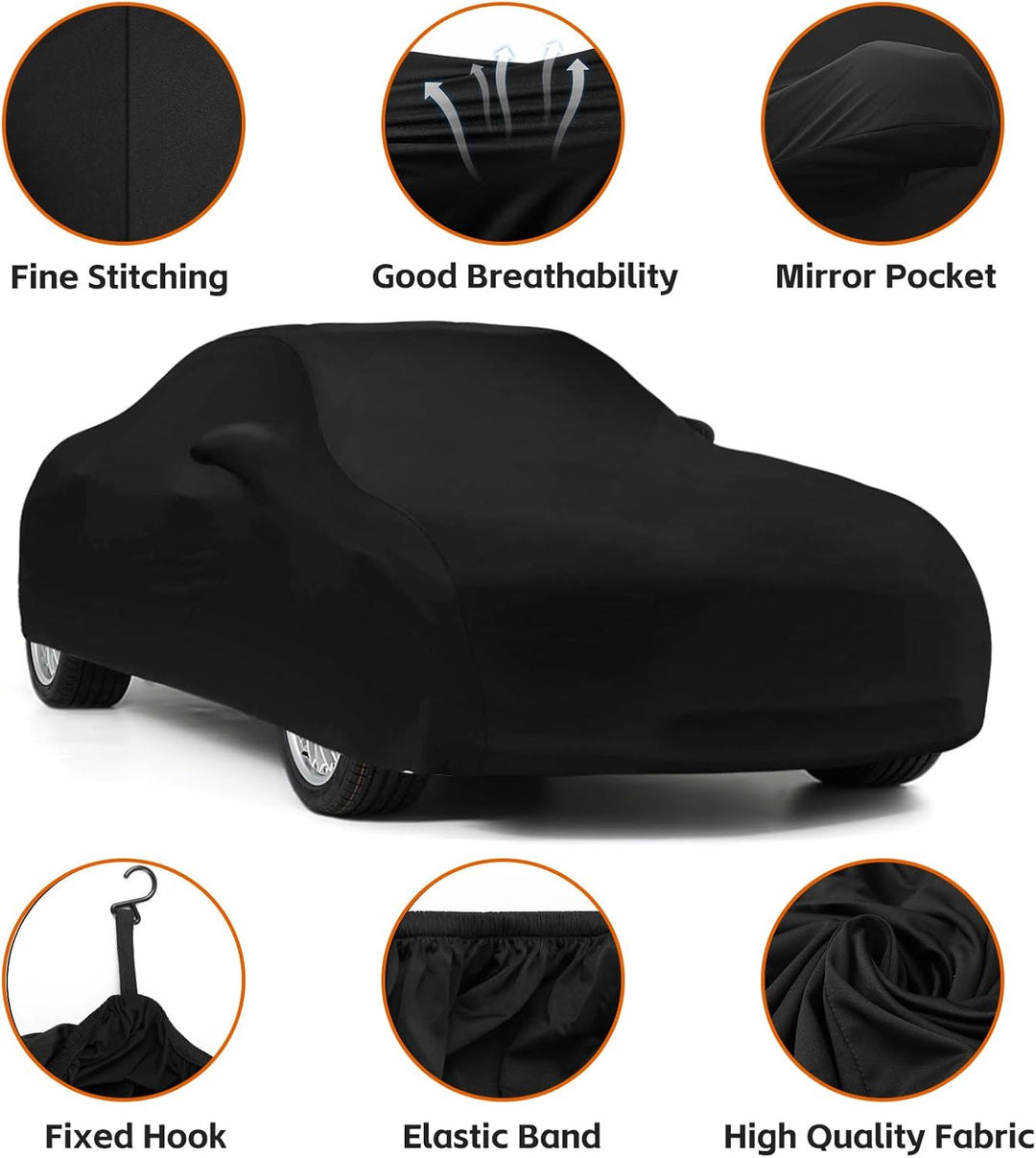 Autoabdeckung Indoor für BMW Z4 2009-2025, Stretch Soft Satin Massgeschneidert Atmungsaktiv Staubsch