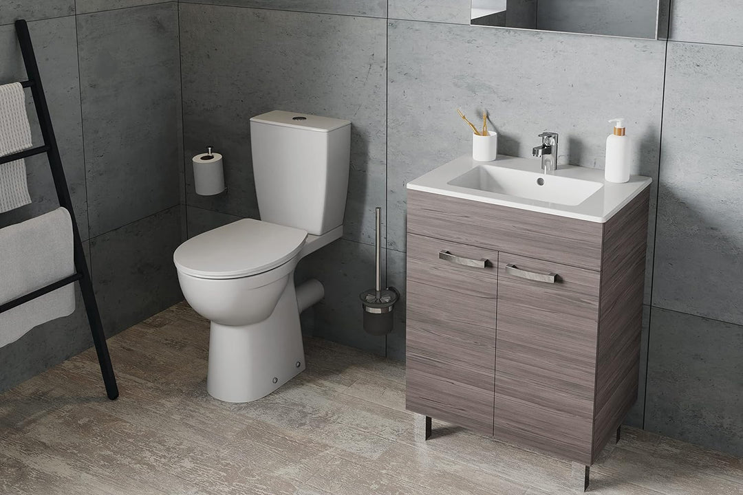 Ideal Standard A9119AA IOM WC-Bürstengarnitur, Chrom, 112x112x372 Millimeter Glas Chrom, Glas Chrom
