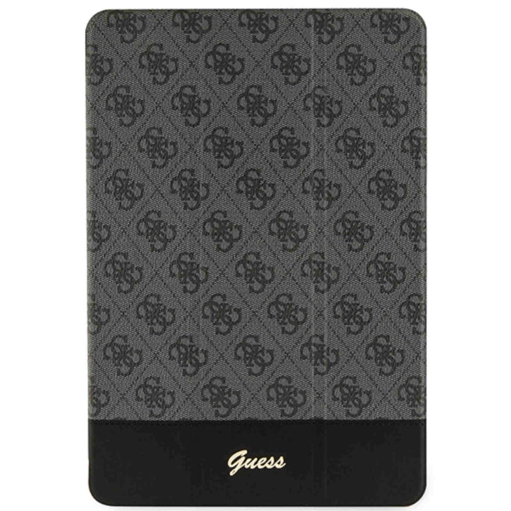 GUESS Stripe Allover Schutzhülle Cover für Apple iPad 10.2 2020/2021 Braun