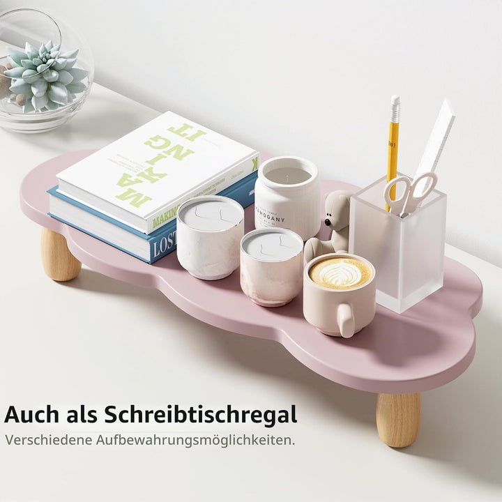 Monitorständer, Wolkenform, Holz, Computer-Monitorständer, Monitorständer, Mehrzweck-Schreibtisch-Or