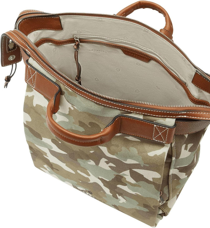 Liebeskind Berlin GRAY CANVAS backpack, Large (HxBxT 38.5cm x 28cm x 14.5cm)