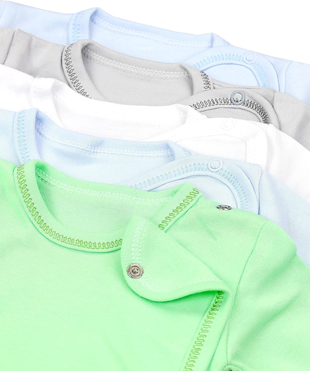 TupTam Unisex Baby Kurzarm Wickelbody 5er Pack 62 Junge, 62 Junge