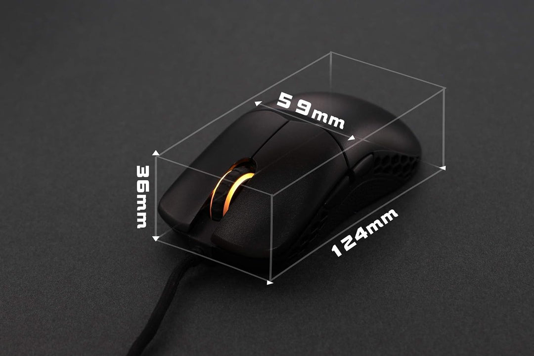 Ducky Feather Gaming Maus ARGB - Huano Switches schwarz
