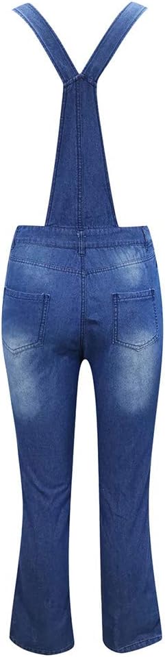 Hosenanzug Damen Komplett Latzhose Jeans Jeanshose Trägerhose Jumpsuit Hoseanzug Overall Klassisch D