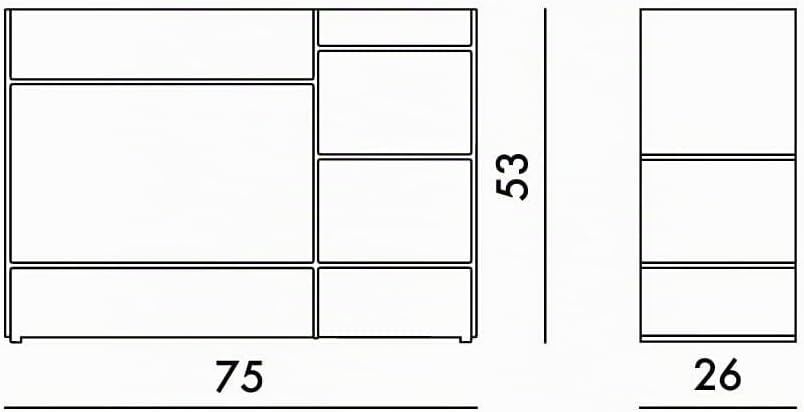Kartell Sound-Rack, Bambus, orange Dark, 26 x 53 x 75 cm Arancio Tangerine, Arancio Tangerine