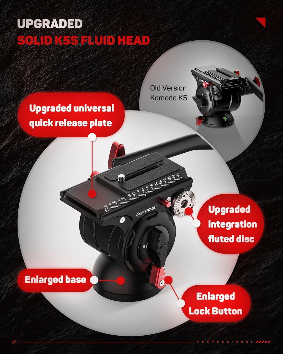 iFootage Komodo K5S Fluidkopf, Komodo K5S