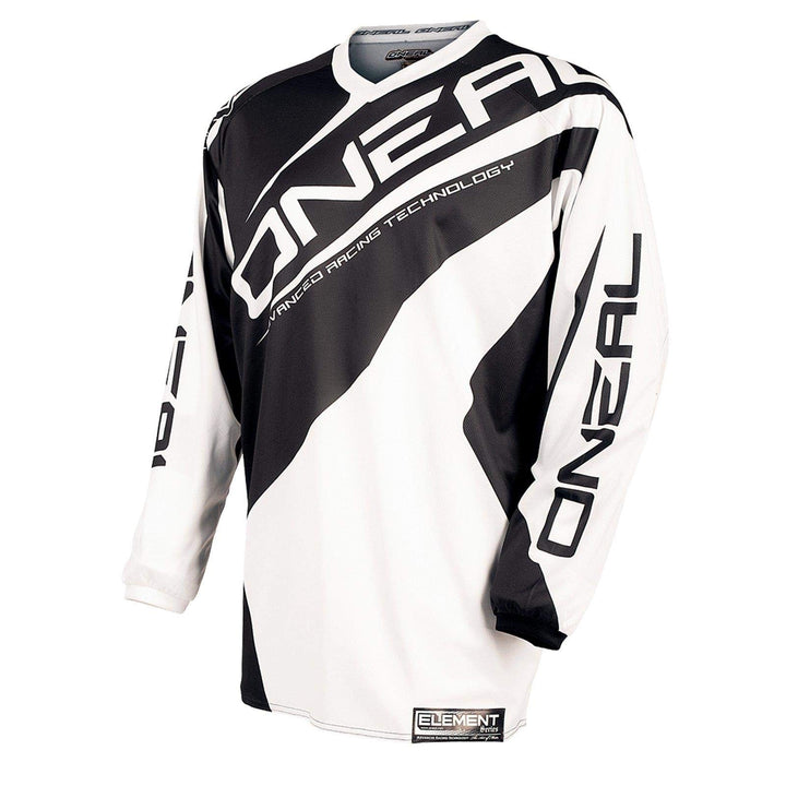 O'NEAL | Motocross-Jersey Langarm | MX Enduro | Gepolsterter Ellbogenschutz, V-Ausschnitt, atmungsak