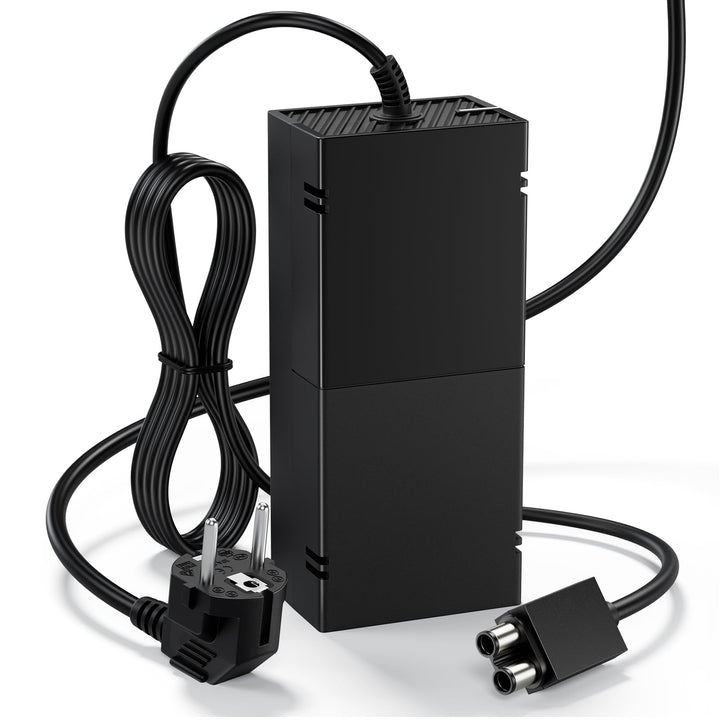 Xbox One Netzteil für Xbox One Konsolen Adapter Ladegerät mit EU Ladekable onsole Ersatz Kit Netztei