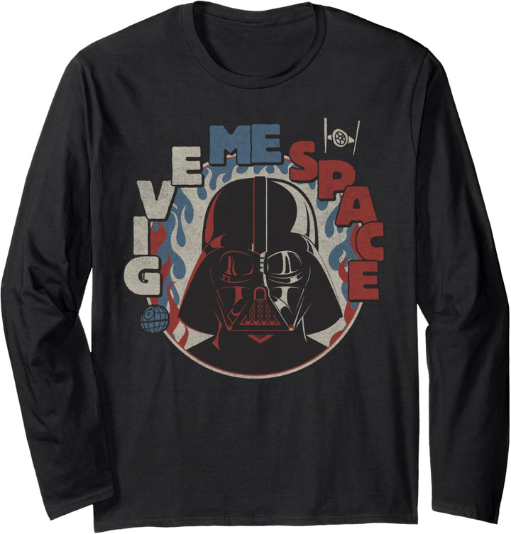 Star Wars Vader Face Give Me Space Langarmshirt