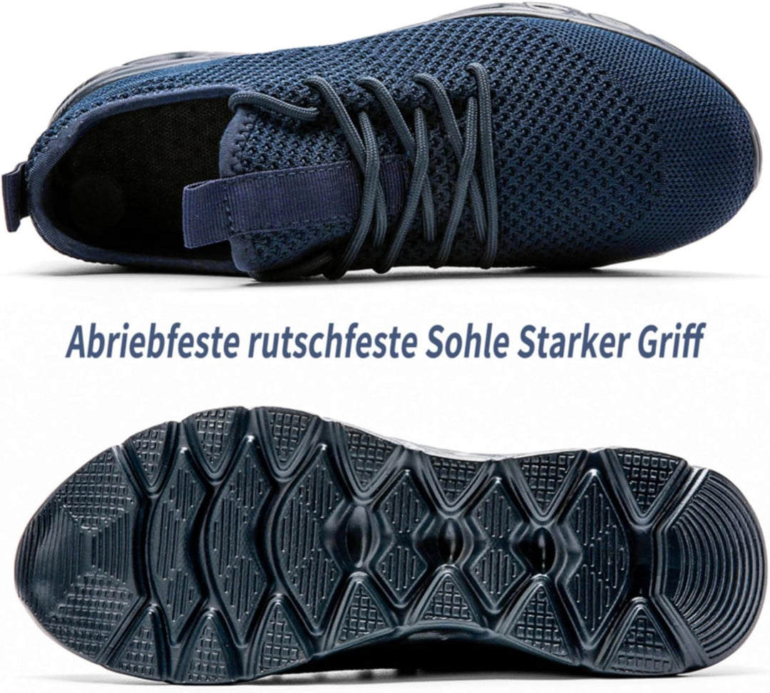 Herren Sneaker Walkingschuhe Atmungsaktiv Strassenlaufschuhe Leicht Freizeit Sportschuhe für Hallen