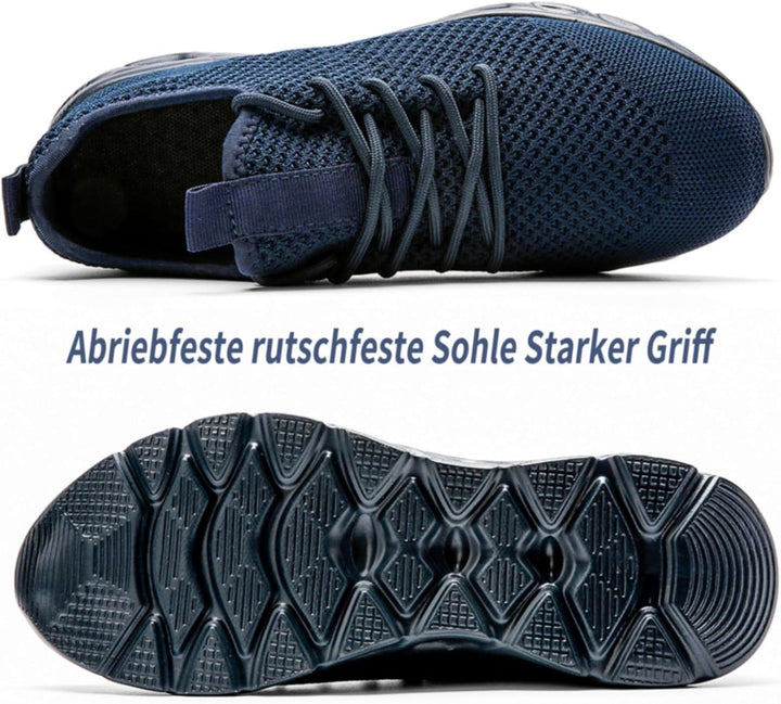Herren Sneaker Walkingschuhe Atmungsaktiv Strassenlaufschuhe Leicht Freizeit Sportschuhe für Hallen