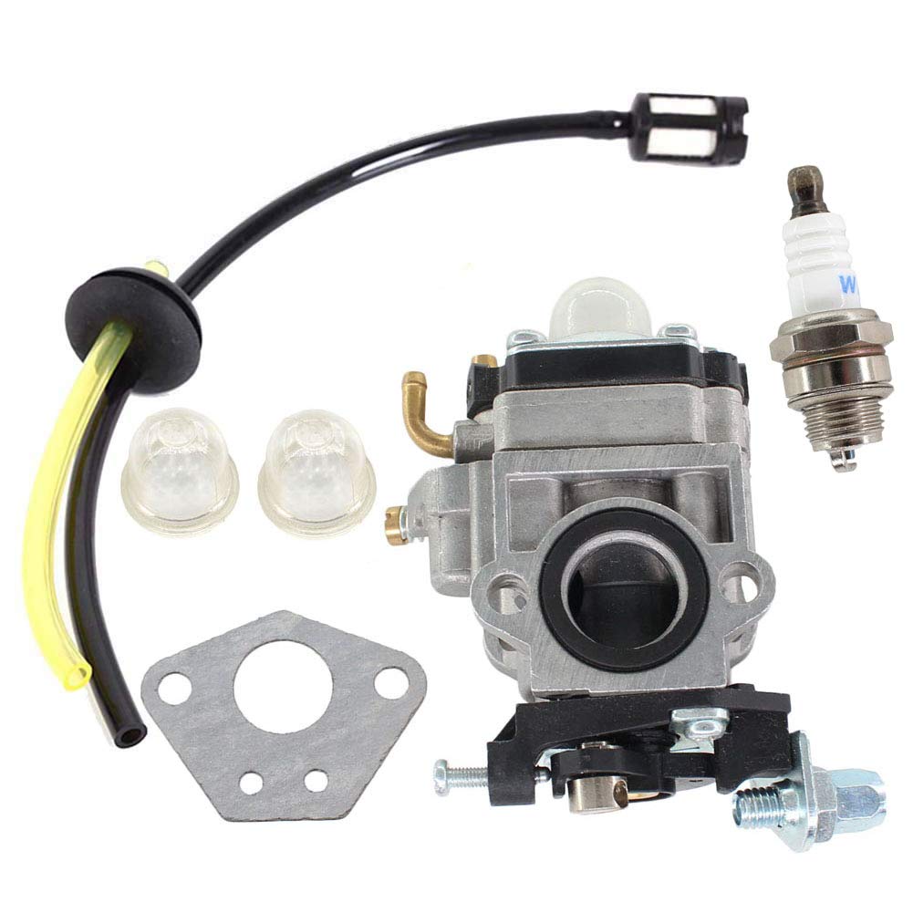 AISEN Vergaser & Benzinschlauch mit Filter Zündkerze für Timbertech MS52-2TL Motorsense Freischneide