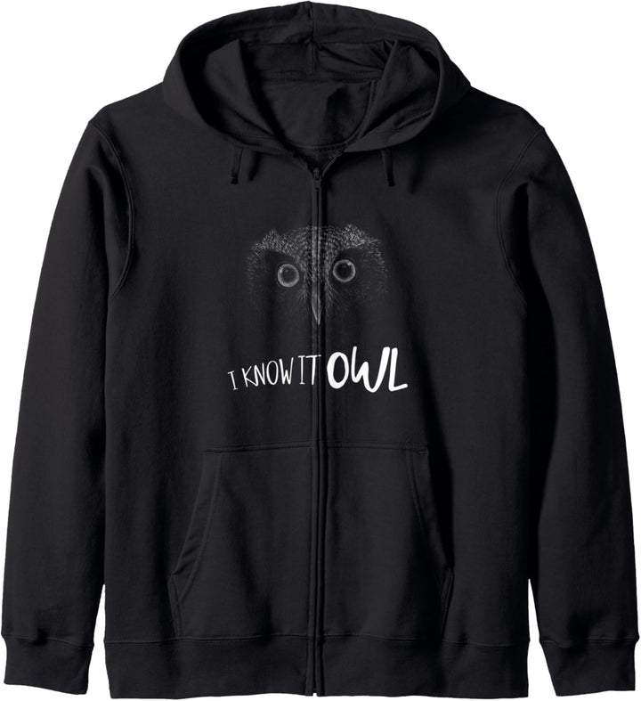 I Know It Owl | Klugscheisser Eule Kapuzenjacke
