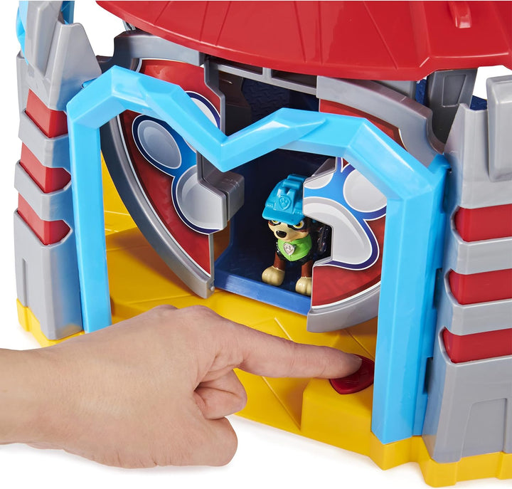 PAW Patrol Dino Rescue Hauptquartier-Spielset mit Geräuschen sowie exklusiver Rex-Figur und Fahrzeug