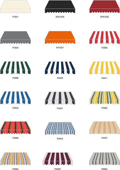 home Trends Markisenstoff 4m Markise mit Volant 4 x 3 m Markisenbespannung ersatzstoff 387 x 300cm B